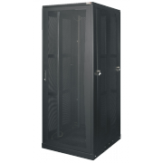 Шкаф напольный серверный 19" 24U (1309 x 600 х 1000) дверь мет.перф./стенки цельномет. TLK - 