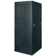 Шкаф напольный серверный 19" 33U (1701 x 600 х 1000) дверь мет.перф./стенки цельномет. TLK - 