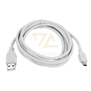Шнур USB A(штекер) - Mini 5pin USB B(штекер) 5 мм Rexant, серый, 3 м - 