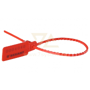 Пломба пластиковая номерная Rexant, 255 мм, красная - 
