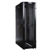 Шкаф серверный 48U (2215 x 600 х 1200) ЦМО, дверь перфорированная, черный - 