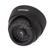 Муляж внутренней купольной видеокамеры с вращающимся объективом и светодиодом Rexant - 