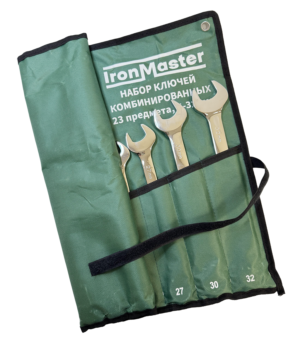 Набор ключей комбинированных IronMaster, 23 предмета, 6-32 мм