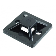 Площадка под хомут 30 мм x 30 мм, Rexant, 100 шт/упак, черная - 