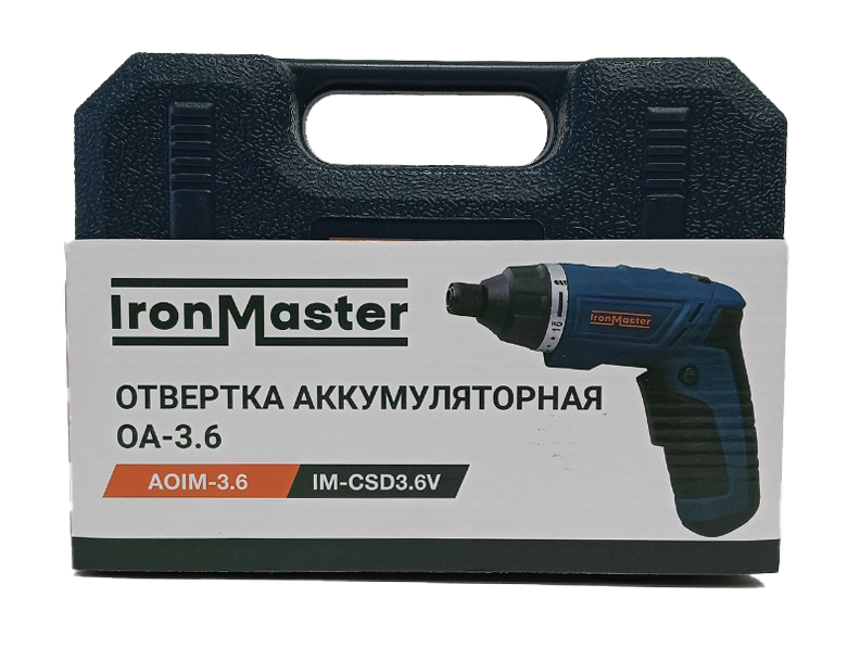 Отвертка аккумуляторная IronMaster ОА-3.6