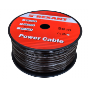 Кабель силовой Power Cable 10 мм Rexant, черный, 50 м - 