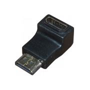 Переходник HDMI(штекер) - HDMI(гнездо) Rexant, угловой - 